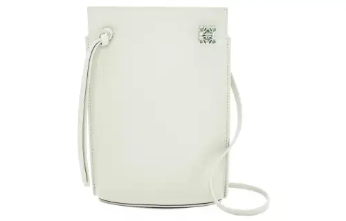 LOEWE Cow Leather Handbag, Shoulder Bag, Crossbody Bag Women's Light Cyan