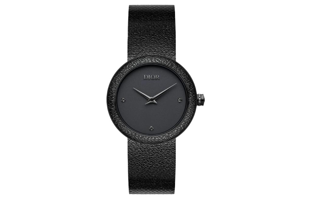 DIOR Wrist Watches Quartz Movement Stainless Steel Watchband 34mm Black Dial Unisex 30m Water Resistant