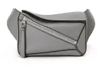 LOEWE Puzzle Cow Leather Fanny Pack Mini Men's Asphalt Gray