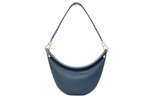 LOEWE Luna Cow Leather Handbag, Shoulder Bag Women's Agate Blue