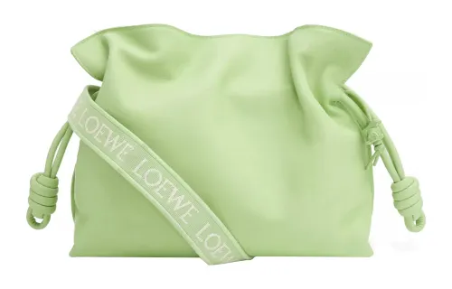 LOEWE Nappa Cow Leather One Shoulder Crossbody Clutch Women's Okra Glaze Green
