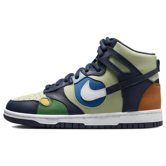 Nike Dunk High See Through Pistachio Midnight Navy Women's