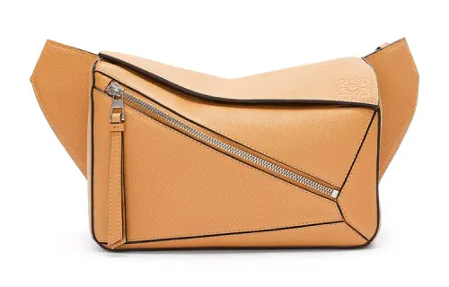 LOEWE Puzzle Cow Leather Fanny Pack Small Men's Warm Sand