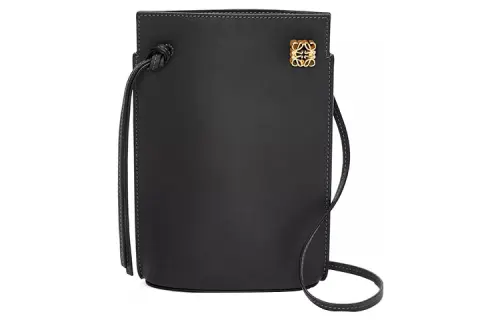LOEWE Cow Leather Handbag, Shoulder Bag, Crossbody Bag Regular Women's Black