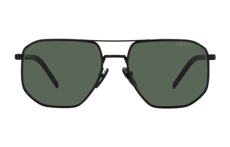 PRADA Alloy Frame Aviator Sunglass Men's