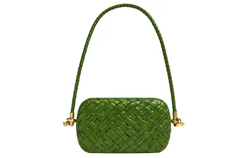 Bottega Veneta Lambskin Shoulder Bag, Evening Bag, Handbag, Shoulder Bag Women's Avocado Green