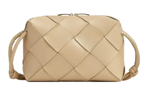 Bottega Veneta Cassette Camera Bag Small Intreccio Porridge