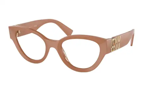 MIU MIU Prescription Glasses Women's Beige Yellow
