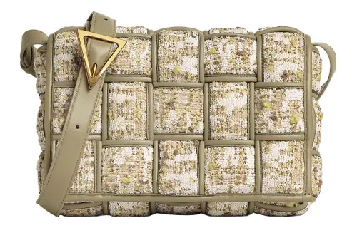 Bottega Veneta CASSETTE Pillow Bag Polyamide Tofu Bag, Crossbody Bag, Shoulder Bag Women's Oat
