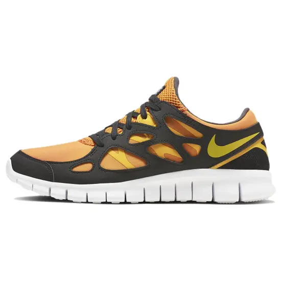 Nike Free RN Running Shoes Men Low-top Yellow/Black