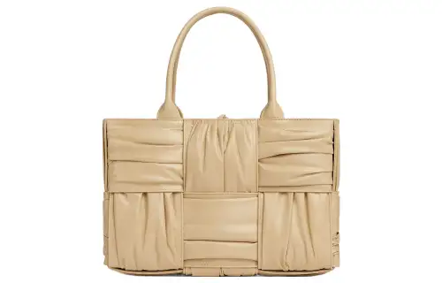 Bottega Veneta ARCO Cow Leather Tote Bag, Shopping Bag, Handbag Small Women's Oat