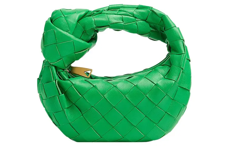 Bottega Veneta Jodie Lambskin Handbag Extra Mini Women's Green