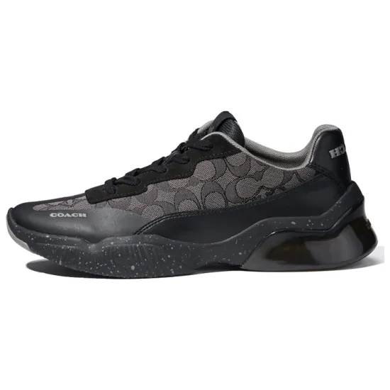 COACH Slip Resistant Low Top Sports Casual Shoes Men's Black