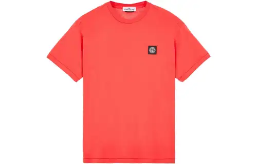 STONE ISLAND 60/2 Cotton Jersey Garment Dyed T Shirt