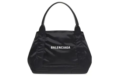 Balenciaga Logo Print Cabas Small Tote Bag
