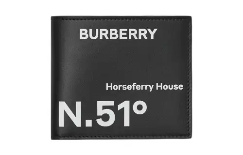 Burberry Coordinates Print Bifold Wallet Black/White