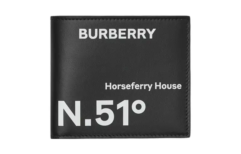 Burberry Coordinates Print Bifold Wallet Black/White