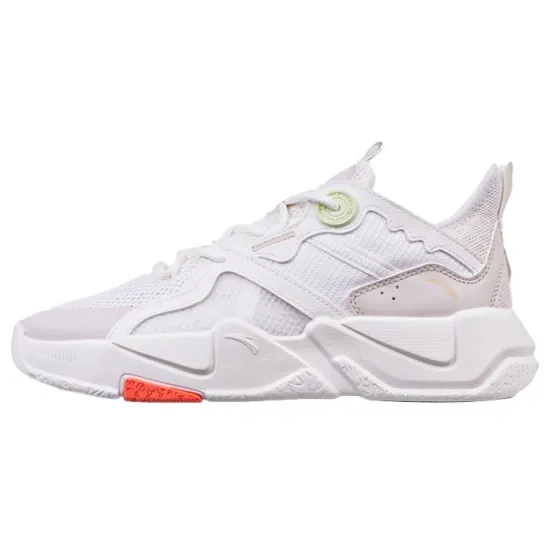 ANTA Casual Shoes Men Low-Top Ivory White/Muddy Sand Gray