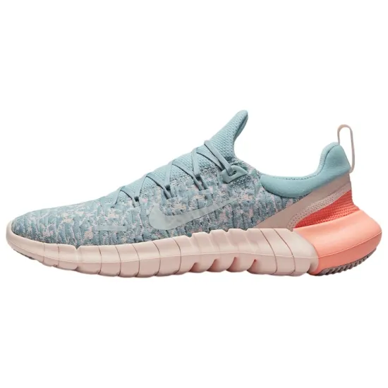 Nike Free RN 5.0 Running Shoes Women's Low-top Ocean Dark Blue/light Silver/soft Orange