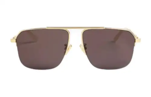 Bottega Veneta Sunglasses Unisex Gold