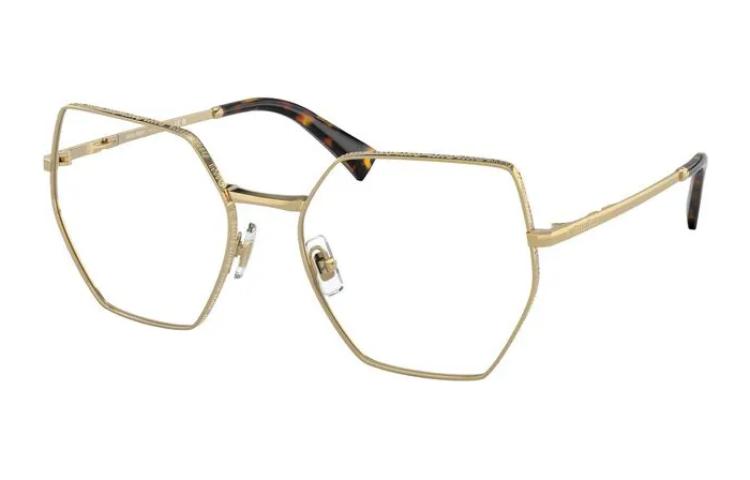 MIU MIU Prescription Glasses Women's Gold