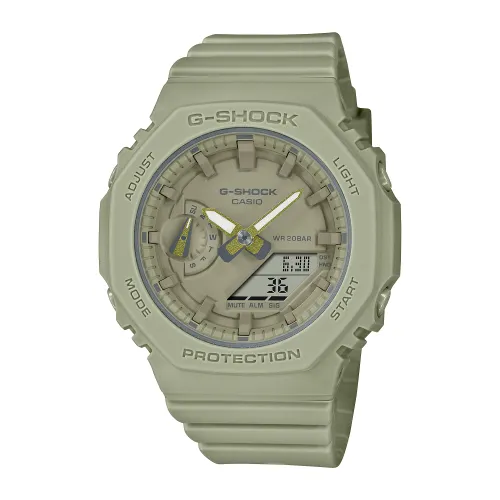 CASIO Women's Liquid Crystal/Analog Dual Display Series Green Watch
