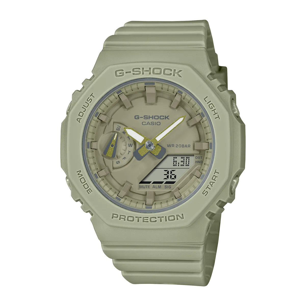 CASIO Women's Liquid Crystal/Analog Dual Display Series Green Watch
