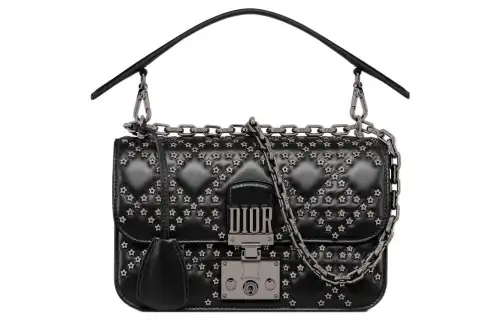 DIOR Sheepskin Shoulder Bag, Crossbody Bag, Handbag Small Women's Black