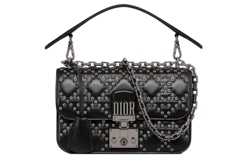 DIOR Sheepskin Shoulder Bag, Crossbody Bag, Handbag Small Women's Black