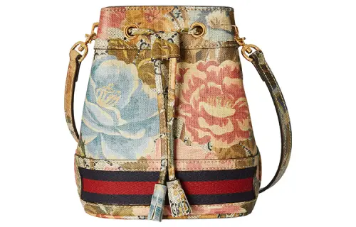GUCCI Ophidia Canvas Bucket Bags Crossbody Bag, Shoulder Bag Women's Multicolor