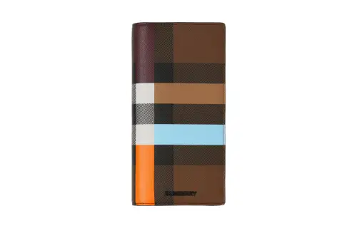 Burberry Leather Wallet Men's Dark Birch Brown