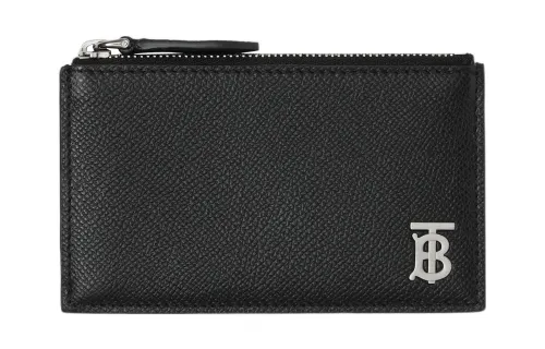 Burberry Calfskin Card Holder Men's Black