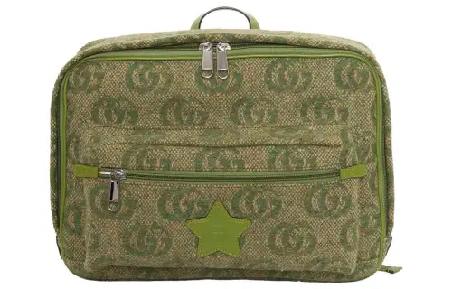 GUCCI Jacquard Wool Backpack For Kids' Green