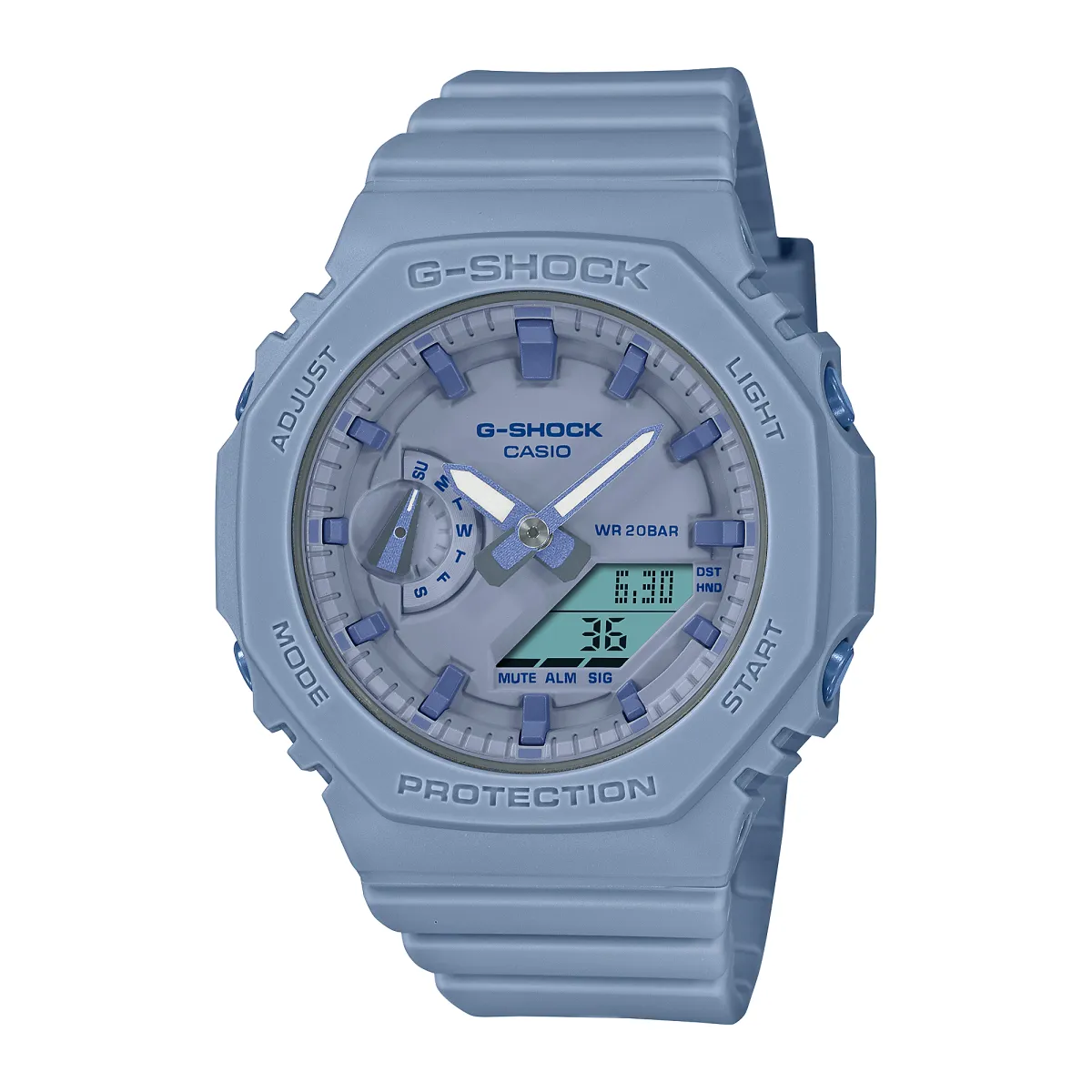 CASIO Women's Liquid Crystal/Analog Dual Display Series Blue Watch