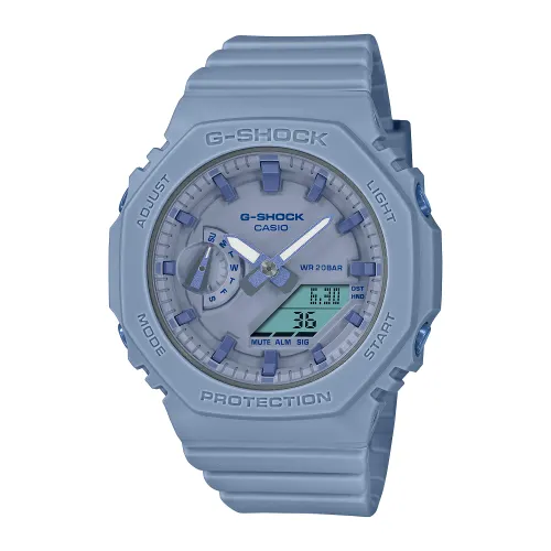 CASIO Women's Liquid Crystal/Analog Dual Display Series Blue Watch