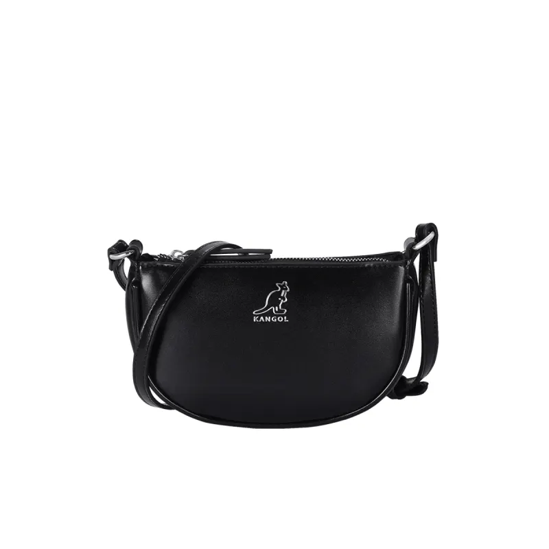 KANGOL Pu Saddle Bag, Crescent Bag, Crossbody Bag Small Women's