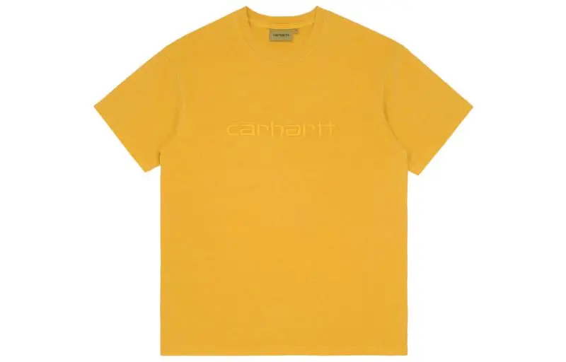 Carhartt WIP Embroidery Letter Crew Neck Short Sleeved Men's