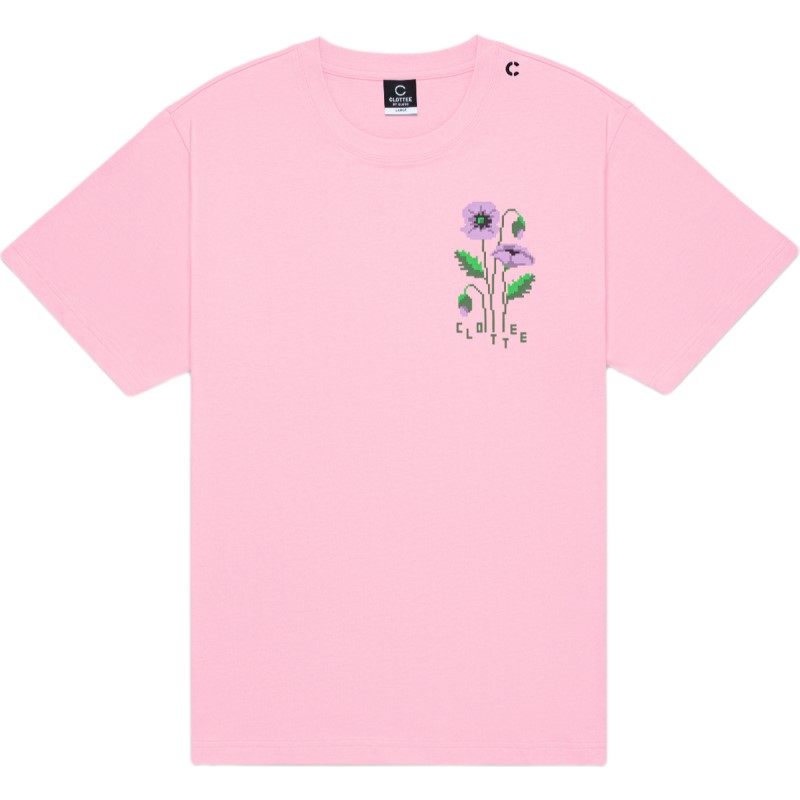 Мужская футболка CLOT Flower Embroidered T-Shirt (черная)