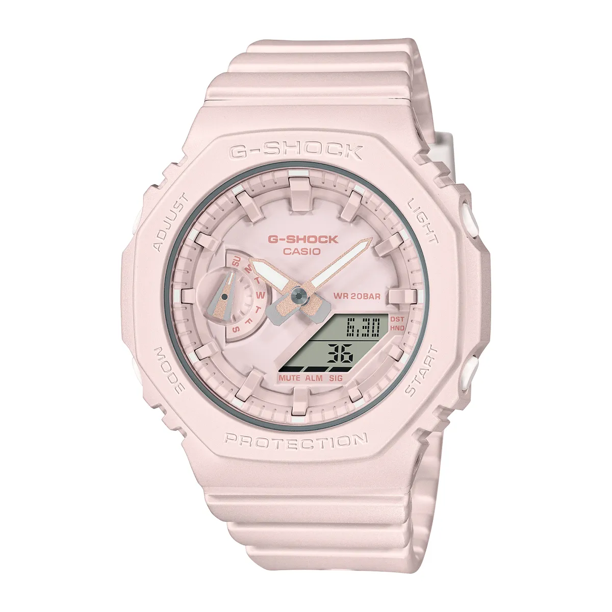 CASIO Women's Liquid Crystal/Analog Dual Display Series Pink Watch