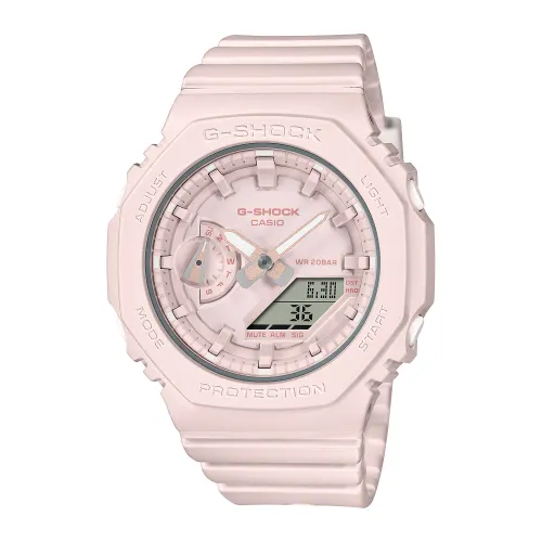 CASIO Women's Liquid Crystal/Analog Dual Display Series Pink Watch