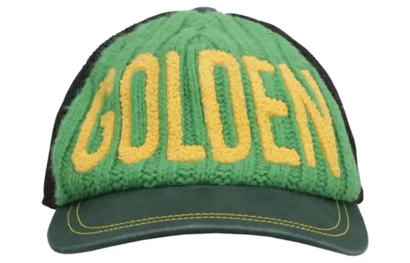 Golden Goose Baseball Caps Unisex Green/Black/Yellow
