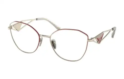 PRADA Square Eyeglass Frames Women's Gold