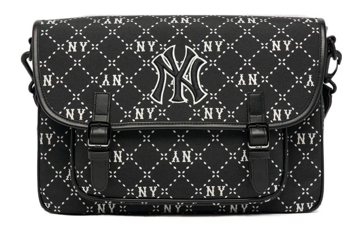MLB New York Yankees Polyester Backpack, Shoulder Bag, Crossbody Bag Regular Women's Black