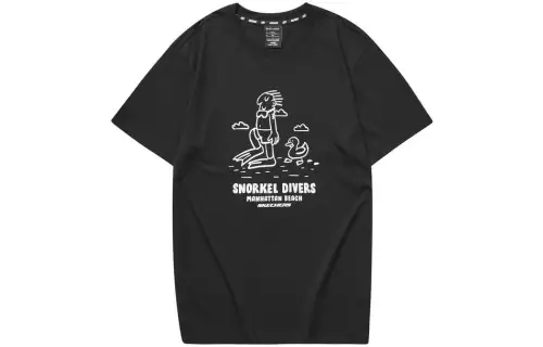 Skechers Colorful T Shirts Men's Crew Neck Moderate Straight Fit