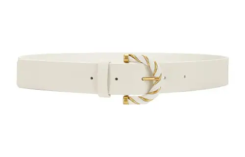 Bottega Veneta Leather Belts Women's White 3cm