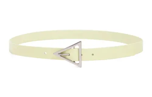 Bottega Veneta Cow Leather Belts Men's Yellow Width 2cm