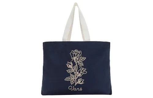 Vans Cotton And Canvas Tote Bag, Shopping Bag, Canvas Bag, Shoulder Bag, Handbag Regular Unisex Blue