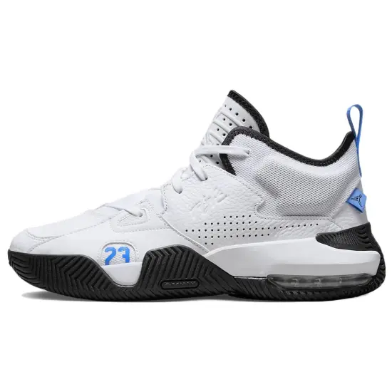 Jordan Stay Loyal Series Vintage Basketball Shoes Men Mid-top White, Black, Blue