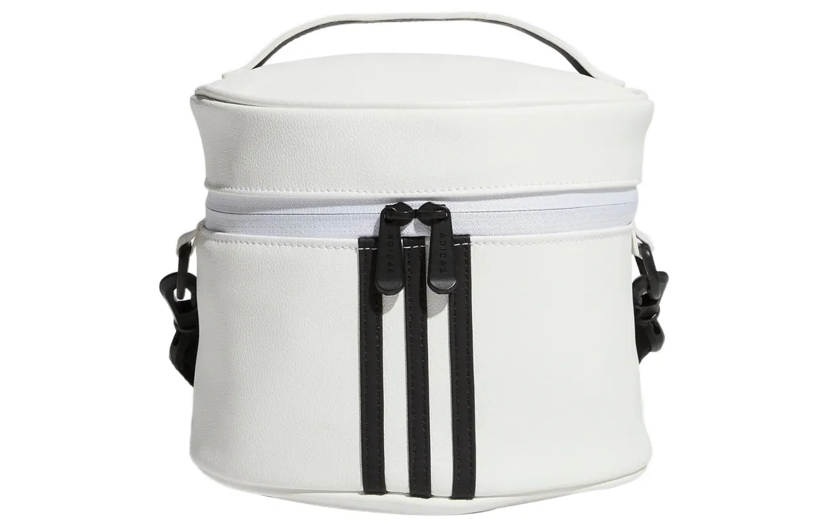 Adidas Polyurethane Golf Bag, Cylinder Bag, Shoulder Bag, Crossbody Bag, Handbag Regular Women's White