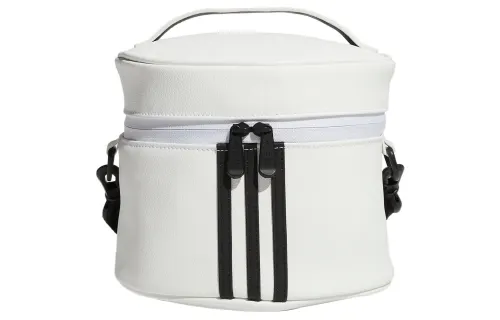 Adidas Polyurethane Golf Bag, Cylinder Bag, Shoulder Bag, Crossbody Bag, Handbag Regular Women's White